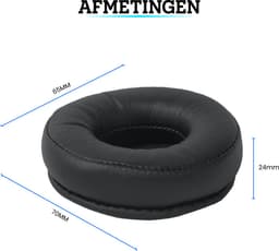 Somstyle Oorkussens Geschikt Voor Jabra Move Koptelefoon - 2 Stuks - Zacht Schuim - Eiwitleer - Zwart — thumbnail 5