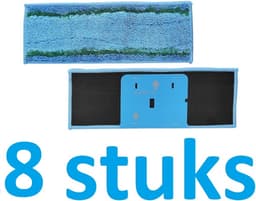 8 x Wasbare dweildoeken voor dweilrobot - maat: 28 cm x 10.4 cm - accessoires compatibel met Braava Jet M6 - iRobot - vervanging van hoge kwaliteit - microvezel - dweilpads - dweilrobot - Passen niet op de elektrische dweilen. — thumbnail 2