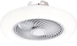 Nivard Plafondventilator - Met Verlichting - Plafond Ventilator - Met Lamp - Plafonniere Met Ventilator - Met Licht - Wit - 58cm — thumbnail 1