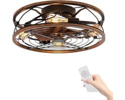 Nivard Plafondventilator - Met Verlichting - Plafond Ventilator - Met Lamp - Plafonniere Met Ventilator - Met Licht
