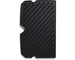 Gietijzeren omkeerbare BURNHARD® bakplaat, geëmailleerd, optimale warmteverdeling, vetafvoer, voor gasbarbecues, compatibel met EARL, FRED, WAYNE – BBQ grillplaat