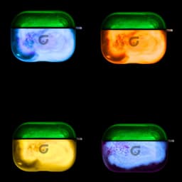 GlowsandGuards - Airpods 4 hoesje - Glow in the dark - Inclusief UV lampje om op te lichten - AirPods 4 case - Hét satisfying AirPods hoesje - AirPods 4 - Groen — thumbnail 4