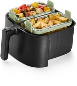 Lékué Airfryer Ovenschaal Rechthoek - Set 2-delig - Glas - Transparent — thumbnail 5