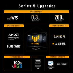 ASUS TUF Gaming VG279Q5R monitor 68,6 cm 1920 x 1080 pixels Full HD LED zwart — thumbnail 5