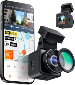 Vantrue E1 Pro 4K Mini Dashcam Voorzijde, STARVIS 2 PlatePix™ HDR Nachtzicht Autoradio, Ingebouwde 5G WiFi GPS, 1,54" IPS-scherm, LTE-ondersteuning, Spraakbediening, 24/7 Buffered Parkeermodus, Ondersteunt tot 1TB Max — thumbnail 1