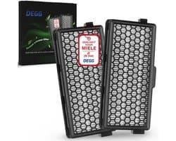 DEGG® – HEPA Filter Geschikt voor Miele Stofzuiger – Vervangt SF-HA 50 – Voor Complete C3, C2, Compact C2, S8, S6, S5 – Premium Kwaliteit – 2 STUK(S)