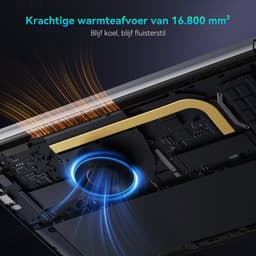 Huidun HiBook 6 Laptop - 15,6 inch Full HD - 16 GB RAM - 512 GB SSD - Intel N150 - Windows 11 Notebook - UHD Graphics - 5000mAh - Grijs — thumbnail 3