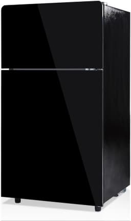72L minikoelkast, zwarte glasdeur, 39 dB, 7-staps temperatuurregeling, LED-verlichting, R600 koelgemiddelde, directkoeling, geschikt voor keuken, woonkamer, caravan en kantoor. 120 kWh/jaar — thumbnail 4