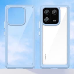 Allecto Plus - Helder hoesje voor 13 Pro - zacht TPU & hard PC - blauw - anti-kras - schokbestendig - stijlvol - siliconen hoes. — thumbnail 4