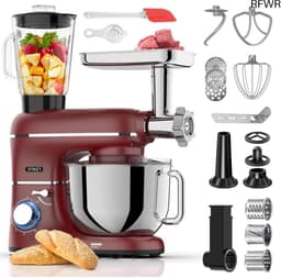 RFWR® Multifunctionele Keukenmachine 2000W - 6,2L Mengkom met Blender, Vleesmolen en Accessoires — thumbnail 1