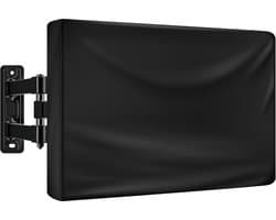 TV-hoes voor buiten 55-58 inch - tv-schermbeschermer - waterdichte en weerbestendige flatscreenhoes voor buiten - 210D stof - 55,1 x 5,9 x 35,4 inch - zwart