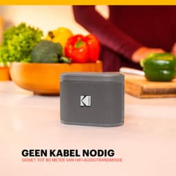 Kodak SoundBrix Bluetooth Speaker – Draadloze Muziek Box – 5W RMS – Grijs — thumbnail 5