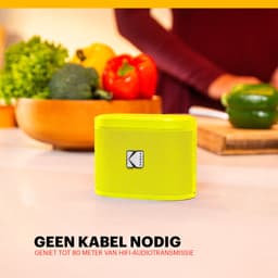 Kodak SoundBrix Bluetooth Speaker – Draadloze Muziek Box –5W RMS - 2pcs – Geel — thumbnail 5