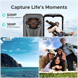 DOOGEE S Punk Pro - Outdoor Smartphone - 20GB RAM +512GB ROM / 2 TB TF- 10800 mAh & 33W - 128dB Lautsprecher- 6.6'' FHD+ 90Hz -LED Lichteffekt -Face ID - Vingerafdruk - Handschoenmodus - NFC- GPS-Zilver — thumbnail 5