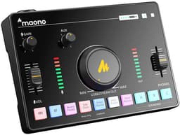 Maono - AMC2 Neo - Streaming Deck - 48V Fantoomvoeding - Bluetooth DJ Mixer - Gaming Mixer - Ingebouwde Accu - Podcast / Stream / Gaming - XLR Aansluiting - Line-in - Voice Changer — thumbnail 1
