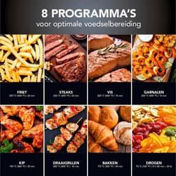 RFWR® Digitale XXL heteluchtfriteuse 9 liter – Frituren zonder vet, oven en draaigrill in één — thumbnail 2
