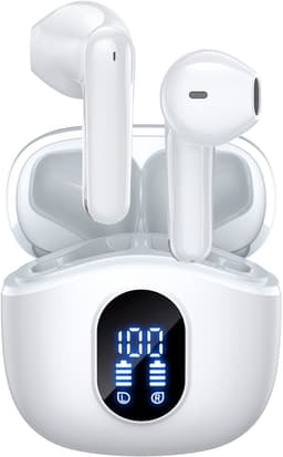 Siltcon® SoundWave Pro 4 - Oortjes Draadloos - Draadloze Oordopjes – Oordopjes – Oortjes - Universeel - Noise cancelling ENC - Wit — thumbnail 1