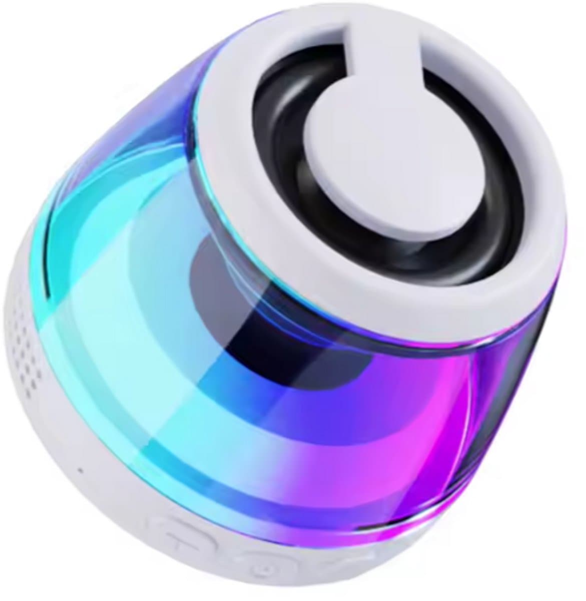 SX-M2 Bluetooth Mini Speaker – Magnetische Telefoonhouder – RGB Lichtshow – Compact & Draagbaar – Tot 5 Uur Speeltijd – IPX4 Spatwaterdicht — afbeelding 1