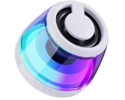 SX-M2 Bluetooth Mini Speaker – Magnetische Telefoonhouder – RGB Lichtshow – Compact & Draagbaar – Tot 5 Uur Speeltijd – IPX4 Spatwaterdicht