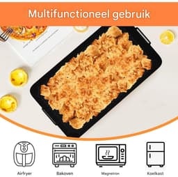 EXCITAT Airfryer-mallen - Airfryer-accessoires - Siliconenmallen - Geschikt voor Ninja Airfryer - 3 stuks — thumbnail 3