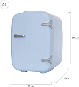 MKSS® Skincare Fridge 4L - Organizer - Make up Koelkast - Beauty Fridge - Blauw — thumbnail 5