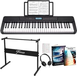 Finesse Keyboard Piano - Statief & Accessoires - 61 Keys - MIDI - Digitale Piano - Elektrische Piano - Kind — thumbnail 1