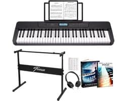 Finesse Keyboard Piano - Statief & Accessoires - 61 Keys - MIDI - Digitale Piano - Elektrische Piano - Kind
