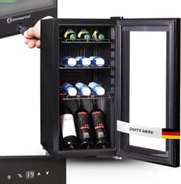 Sommertal Koelkast – Stille Drankkoelkast met LED Touchscreen en Slot – Mini Koelkast – 48L – Zwart — thumbnail 1