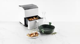 Lékué Airfryer Mandje - Maat XL - Siliconen - Grey — thumbnail 10