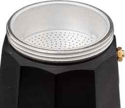 Percolator Zwart - 6 Kops – Espresso Koffiemaker – Moka Pot – RVS - Aluminium - Espressomaker — thumbnail 4