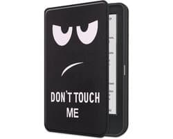 Hoes Geschikt voor Kobo Clara BW Hoesje Bookcase Cover Book Case Hoes Sleepcover - Don't Touch Me