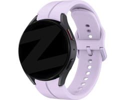 Bandz siliconen band 'Extreme' geschikt voor Samsung Galaxy Watch 7 (40 & 44mm) / Galaxy Watch 6 (Classic) / 5 40mm & 44mm / 5 Pro / Watch 4 (Classic) / Watch FE - Siliconen smartwatch bandje met gespsluiting - lichtpaars