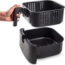 Cosori XL Airfryer - Heteluchtfriteuse 5.5 liter - Inclusief Spiezenrek en 5 Spiezen - met App Connectie – Zwart — thumbnail 4