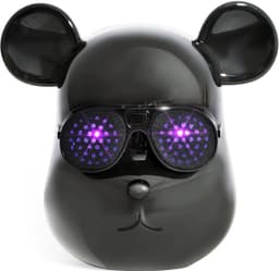 Ibiza Bear-sound, kleine accu bluetooth luidspreker met lichtgevende ogen — thumbnail 1