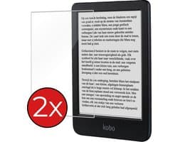 Screenprotector - 2 Stuks - Geschikt voor Kobo Clara BW - Extra Sterk - Beschermglas - Gehard Glas - Tempered Glass - Screen Protector