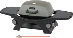 KitchenBrothers Gas BBQ - Tafelmodel Barbecue - Tafelbarbecue - PFAS Vrij - Anti-aanbaklaag - 37x48 cm Grilloppervlak - Zwart — thumbnail 1