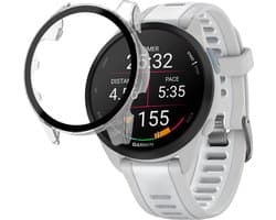 Hoesje voor Garmin Forerunner 165 / 165 Music - Harde beschermhoes transparant scherm gehard glas