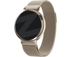 Bandz Milanese Loop band - Milanees smartwatch bandje 14mm met magneetsluiting geschikt voor Garmin Lily 2 (alleen tweede versie) - champagne goud