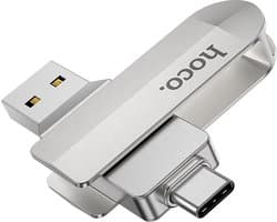 Hoco USB-C & USB 3.0 Stick - 2 in 1 - Geheugen Stick - Flash Drive - 128GB - Geschikt voor Telefoon - Tablet - PC - Laptop - Memory Stick Opslag