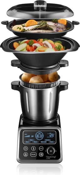 Smart Keukenmachine - Keukenrobot - Foodprocessor - 20 Kookfuncties - 1700 W - LCD-display - 3.5L Inhoud - Geïntegreerde Weegschaal - Multifunctioneel — thumbnail 3