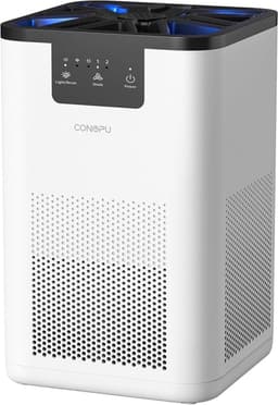 Luchtreiniger - Air purifier - HEPA H13-filter - Voor thuis en slaapkamer - 3-staps filtratie - Aromatherapie functie en Nachtlamp — thumbnail 1