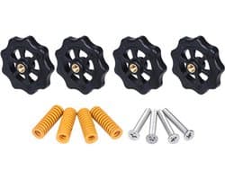 Heatbed verstel wielen set leveling printbed set van 4