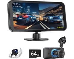 Dashcamera met GPS-navigatie en Afspelen van Opnames - Full HD - Nachtzicht - 170-graden Weergave - Ingebouwde GPS
