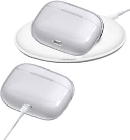 Hoesje geschikt voor Airpods Pro - Schokbestendig siliconen Case Silicone - Transparant — thumbnail 4