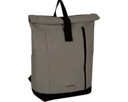 New Rebels Taunton ArcadiaTaupe 18L Rolltop Rugtas Waterafstotend Laptop 15.6