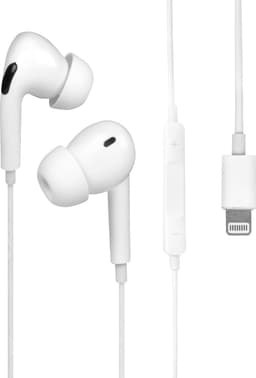 Nuvance Oortjes met Draad - Geschikt voor Lightning - Oordopjes met Draad - In-Ear Oortjes met Draad en Microfoon - Wit — thumbnail 1