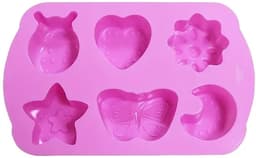 Airfryer Siliconen bakvorm met Figuurtjes - Bakvorm met Figuren Voor Kinderen - Roze — thumbnail 4