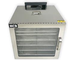 HCB® - Professionele Voedseldroger - 12 rekken - 230V - RVS / INOX droogoven - dehydrator - Horeca voedsel droger - 40.5x46.5x40.5 cm (DxBxH) - 10 kg - 7719