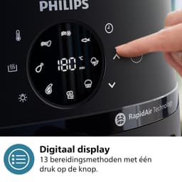 Philips 2000 Series Airfryer - NA210/00 - Kijkvenster - RapidAir - 3.2L - Tot 3 Personen - Zwart — thumbnail 4