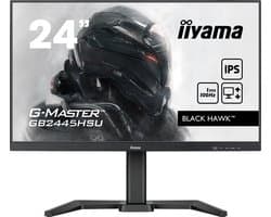 iiyama G-Master GB2445HSU-B1 Black Hawk - 24 Inch - IPS - Full HD - 100Hz - 1ms - In hoogte verstelbaar
